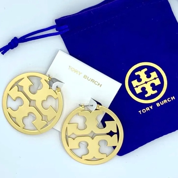 Tory Burch Jewelry Nwt Authentic Tory Burch Gold Hoop Miller